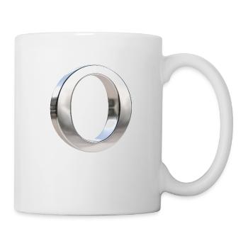 Chrome ,, O " Metallic - Tasse - Weiß - Rechts