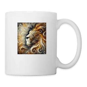 Abstract Lion - Mug - white - Right
