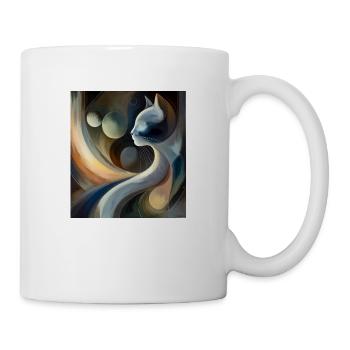 Abstract Cat - Mug - white - Right