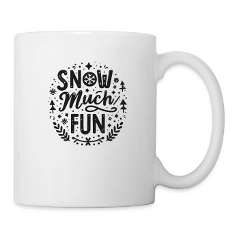 La neige est très amusante - Mug blanc - blanc - Droite