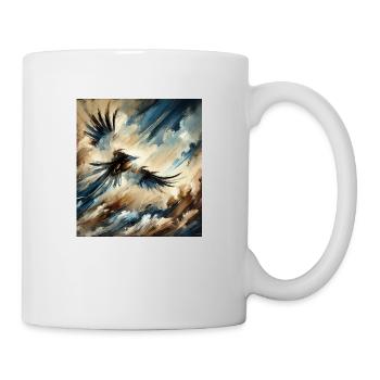 Abstract Eagle Flying - Mug - white - Right