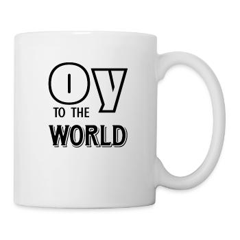 Oy au monde - Mug blanc - blanc - Droite