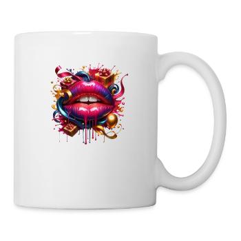 bouche cadeaux - Mug blanc - blanc - Droite