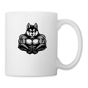 Dog Husky Comic - Mug - white - Right