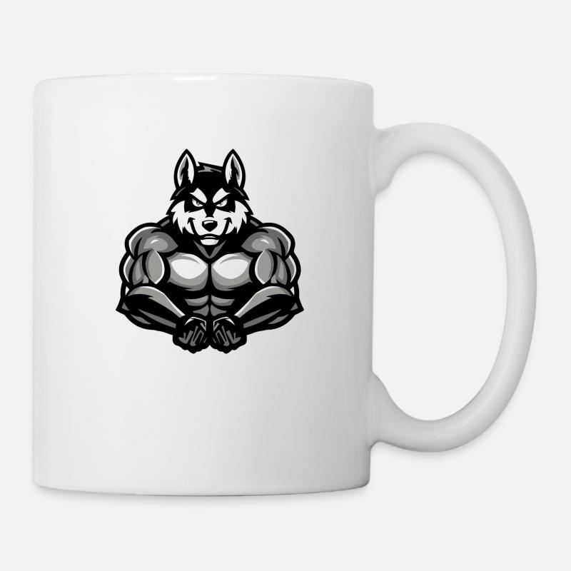 Dog Husky Comic - Tasse - Weiß