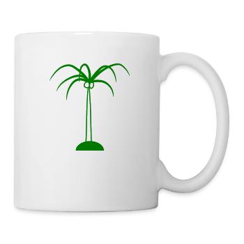 Palm Tree Island Tree Beach Holiday Coconut Sea Cool - Mug - white - Right