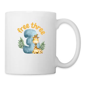 Free Three Giraffe Safari - Tasse - Weiß - Rechts