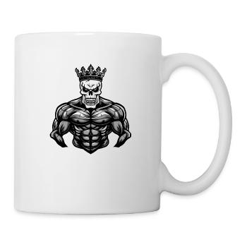 Crâne roi - Mug blanc - blanc - Droite