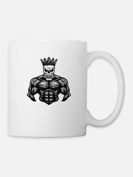 skull king - Tasse - Weiß