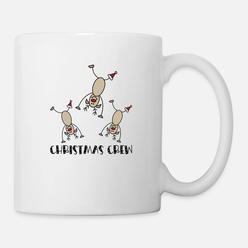 Weihnachten feiern in der Gruppe - Tasse - Weiß