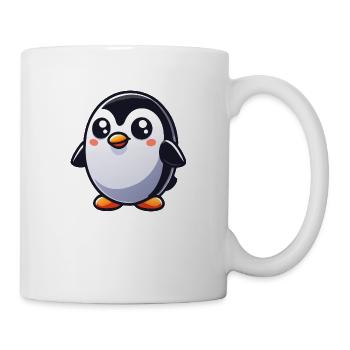 Pinguin - Tasse - Weiß - Rechts