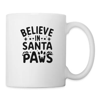 Glaube an die Weihnachtspfoten - Tasse - Weiß - Rechts