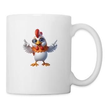 Huhn 1 - Tasse - Weiß - Rechts