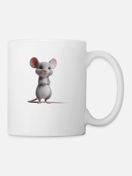 Maus 4 - Tasse - Weiß