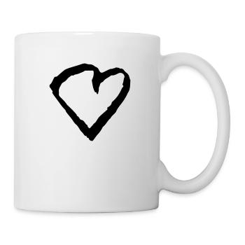 herz - Tasse - Weiß - Rechts