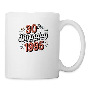 Born in January 1995 - 30th anniversary limited edition - Mug - white - Right