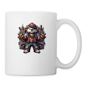 Hiphop Bär - Tasse - Weiß - Rechts