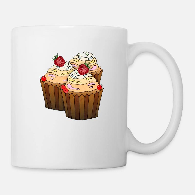 Gâteaux - Mug blanc - blanc