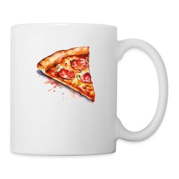 pizza - Mug blanc - blanc - Droite