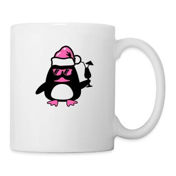 Noël du canard de plage - Mug blanc - blanc - Droite