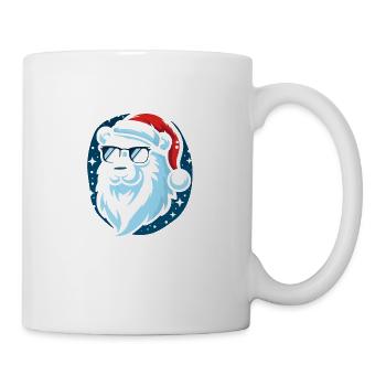 Christmas Cool Polar Bear Head - Mug - white - Right