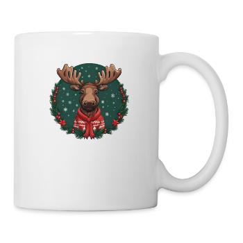 Weihnachtselch - Tasse - Weiß - Rechts