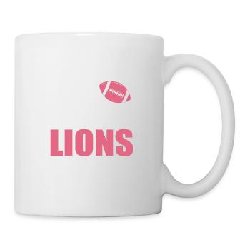 this girl loves her lions - Mug blanc - blanc - Droite
