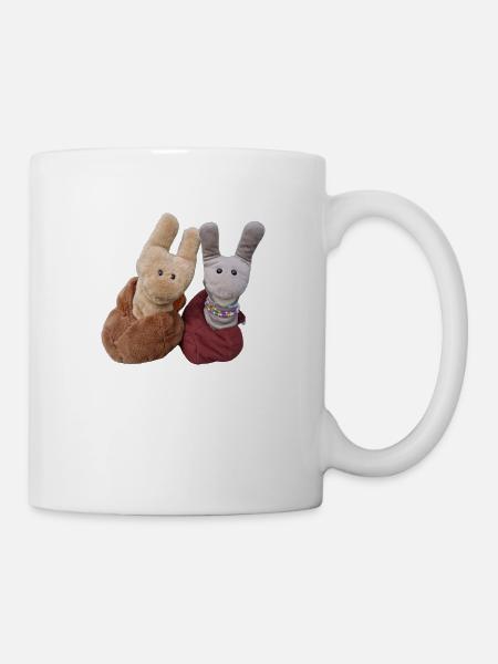 Schrift Schwarz 3 - Tasse - Weiß