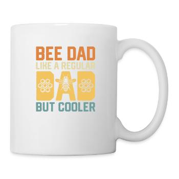 Bee Dad Like A Regular Dad But Cooler Beekeeper - Tasse - Weiß - Rechts