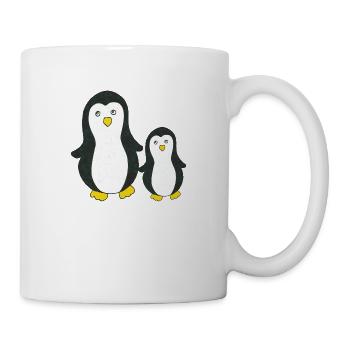 Penguin big and small - Mug - white - Right