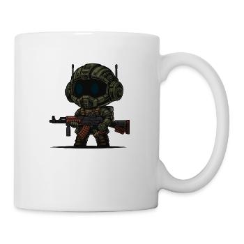 Petit soldat futuriste russe mignon - Mug blanc - blanc - Droite