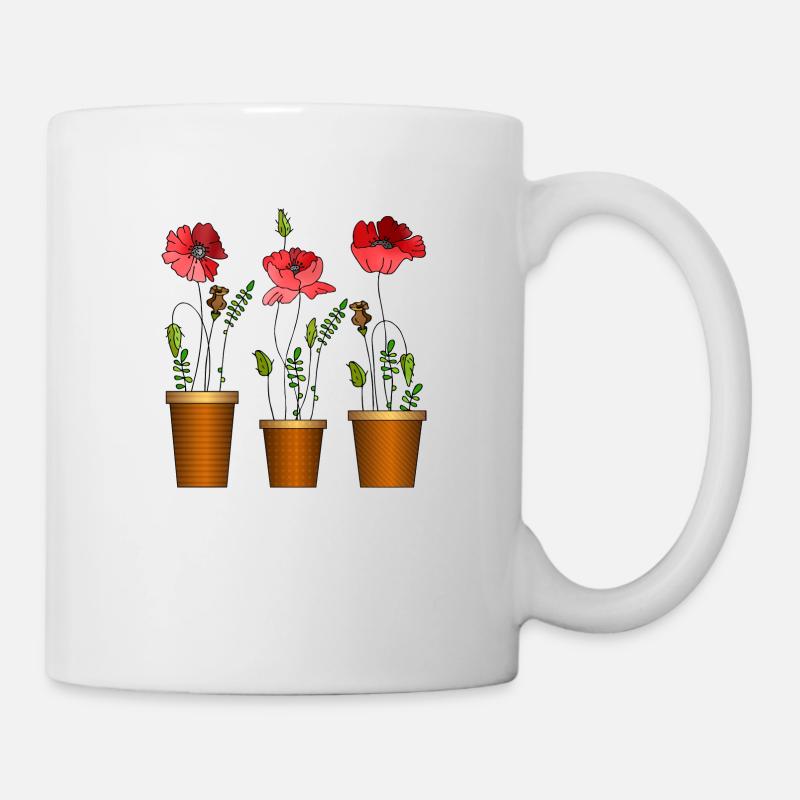 Flowers - Mug - white