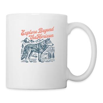 Erkunden Sie hinter dem Horizont - Tasse - Weiß - Rechts