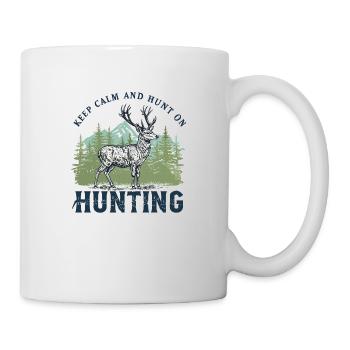 Majestic Deer Hunting Design - Mug - white - Right