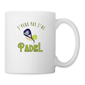 I can't I have padel - padel gift idea - Mug - white - Right