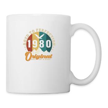 Die Legenden wurden im Jahr 1980 geboren Jahrgang - Tasse - Weiß - Rechts