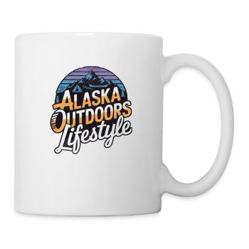 Alaska Outdoors Lifestyle - Mug - white - Right