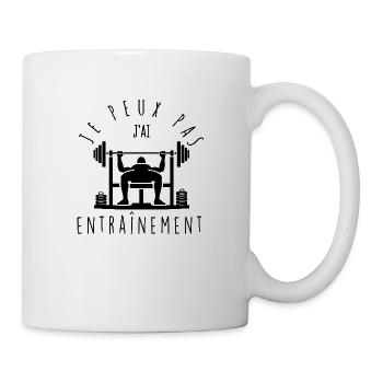 Ich kann nicht, ich habe Training. - Tasse - Weiß - Rechts