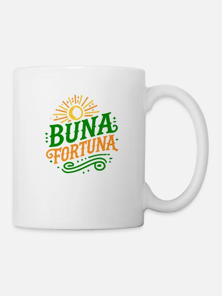 buna fortuna (Vectorgraphic) - Tasse - Weiß