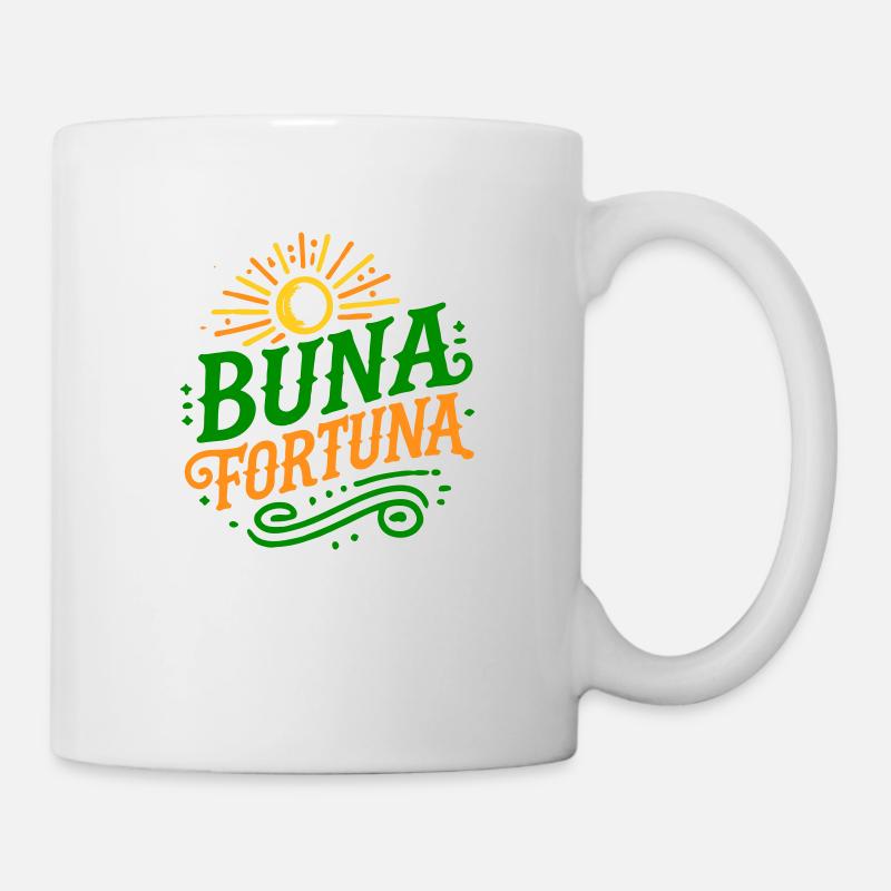 buna fortuna (Vectorgraphic) - Tasse - Weiß