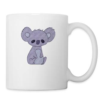 Koala Violet - Mug blanc - blanc - Droite