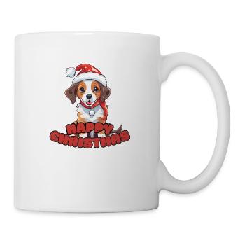 Happy Christmas - Tasse - Weiß - Rechts