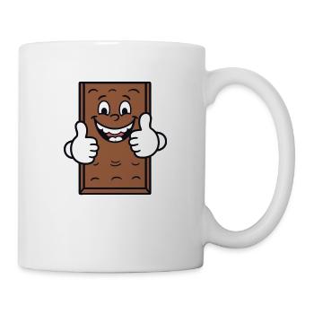 Le chocolat lève le pouce drôle Dubaï - Mug blanc - blanc - Droite