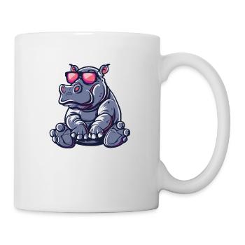 Hippo Comic Cool - Mug - white - Right