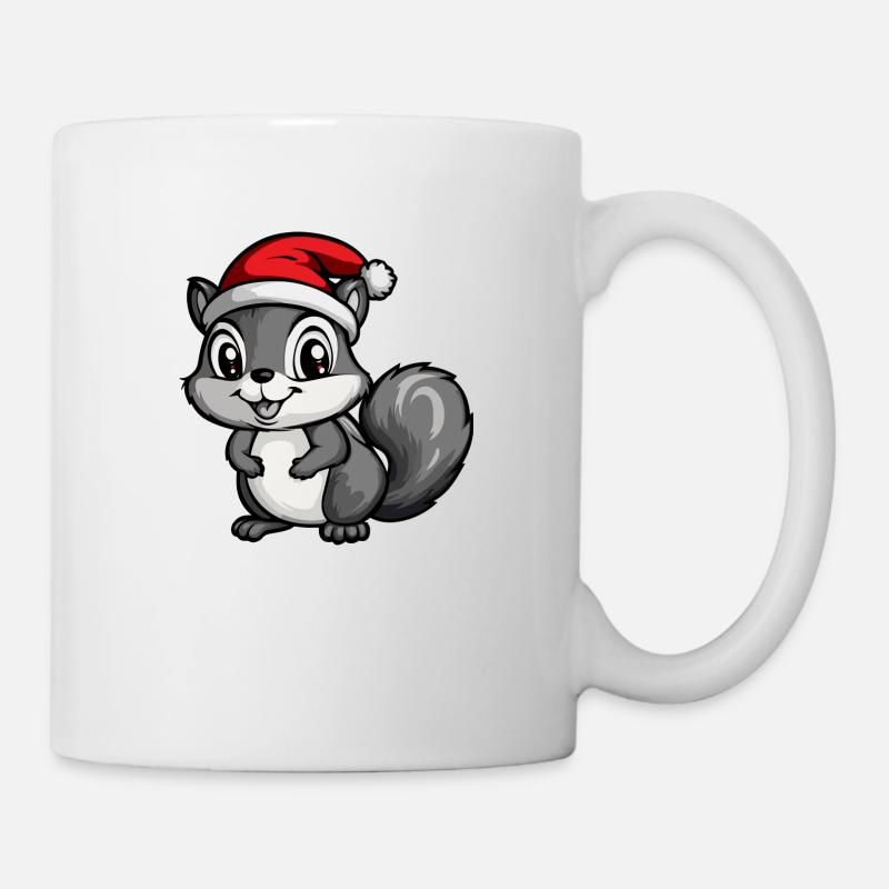 Eichhörnchen Weihnachten - Tasse - Weiß