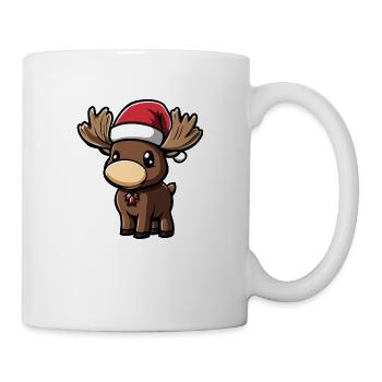 Elch Weihnachten - Tasse - Weiß - Rechts