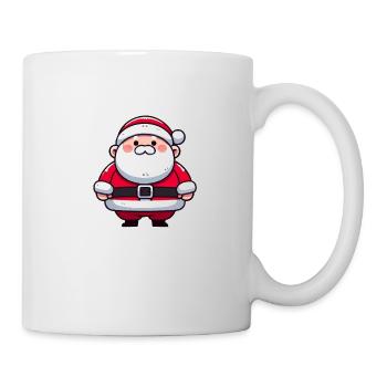 Weihnachtsmann Cartoon - Tasse - Weiß - Rechts