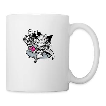 Grim Reaper with parasites - Mug - white - Right