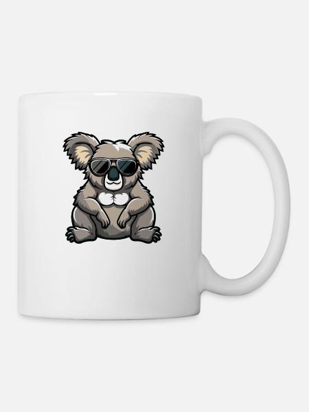 Koala Comic Cool - Tasse - Weiß