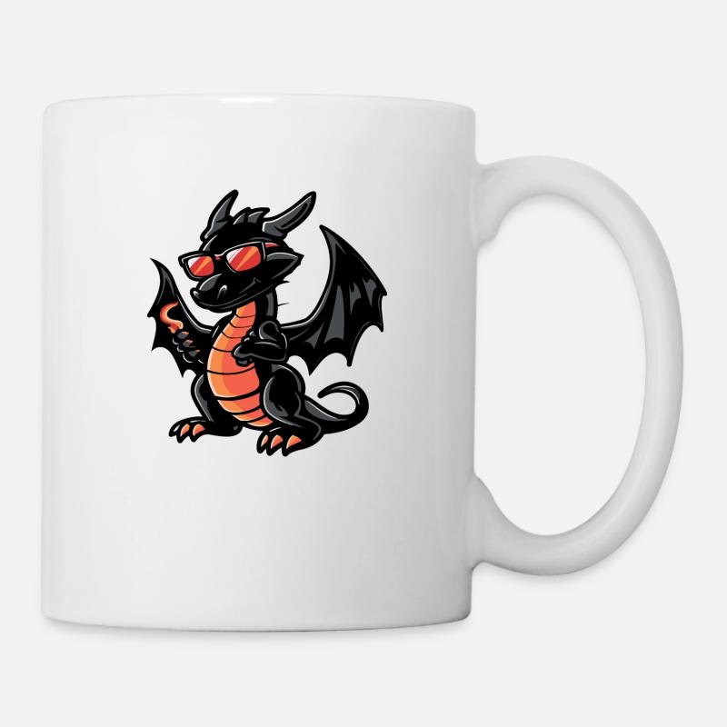 Dragon Comic Cool - Mug - white